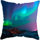 Axyaa Moonlit Waterfall Mountain Landscape Pillow Covers