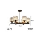Axyaa Modern Minimalist Black Chandelier LED Indoor Hanging Light