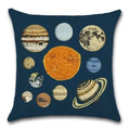 Solar System Sun Planet Print Cushion Cover 45X45CM for Axyaa Brand
