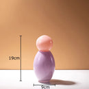 Colorful Glass Vase with Lid & Artificial Flowers by Axyaa - Room Decor Aesthetic