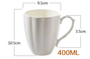 Axyaa Bone  Breakfast Cups, Pumpkin Design, Porcelain Thermal Coffee Tea Mug