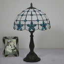 Axyaa Tiffany Lilac Flower Table Lamp - Stained Glass Art Decor