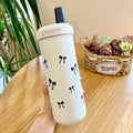 Axyaa Kawaii Cherry Thermos Cup 500/850ml Tumbler Stainless Steel Cute Boba Water Bottle