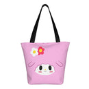 Axyaa Hello Kitty Tote Bag: Cute Kawaii Cartoon Top Handle Zipper Bag for Women