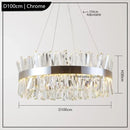 Axyaa Modern Crystal Chandelier Pendant Lights for Stylish Home Decor