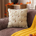 Axyaa Halloween Pumpkin Plush Pillowcase: Simple & Embroidered Cojines Cover