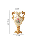 Axyaa European Retro Vase Resin Decoration for Home Foyer, Living Room, TV Cabinet