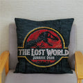 Axyaa Jurassic Park Dinosaur Print Pillow Cover - Super Soft Home Decor Case