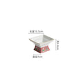 Axyaa Ceramic Gold-Edged High Footed Square Dessert Bowl for Molecular Cuisine