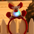 Axyaa LED Santa Claus Headband Xmas Snowman Hair Hoop - Holiday Party Accessories