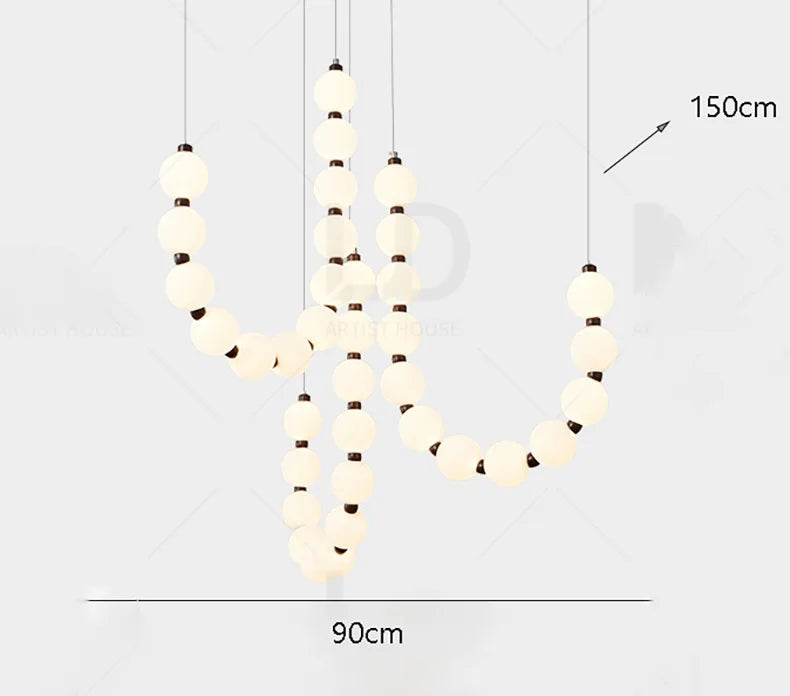 Axyaa Nordic Style Ceiling Lamps for Living Room, Staircase, Hanging, and Ceiling-mounted Spaces