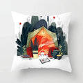 Axyaa Christmas Home Pillowcases Printed Bed Decoration Cushion Covers