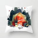 Axyaa Christmas Home Pillowcases Printed Bed Decoration Cushion Covers