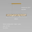 Axyaa Modern Crystal Pendant Light for Light Luxury Restaurant & Living Room