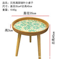 Axyaa Handmade Rattan Shells Coffee Table - Nordic Style Home Decoration