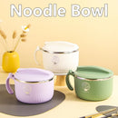 Axyaa Stainless Steel Insulation Soup Bowl with Lid - Large Capacity, Heat Resistant