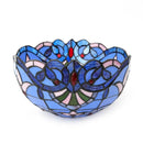Blue Baroque 12" Stained Glass Lampshade for Floor Lamp & Pendant Light - Axyaa