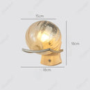 Axyaa LED Glass Wall Lamp, Bedroom Living Room Decorative Lighting