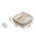 Axyaa Wheat Straw Lunch Box with Lid - Portable Bento Box for Students
