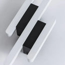 Axyaa Modern Minimalist Wall Lamp Black White Aluminium 3000K for Foyer Bedroom Bathroom