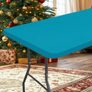 Axyaa Waterproof Elastic Fitted Tablecloth for Camping and Parties