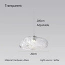 Nordic Glass Chandelier Light | Axyaa LED Pendant Lamp for Kitchen, Bedroom, Living & Dining Room