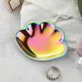 Axyaa Seashell Stainless Steel Jewelry Tray - Small Decorative Organizer