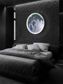 Axyaa Nordic Earth Mural LED Wall Lamps - Modern Planet Art Decor Lighting