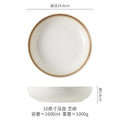Axyaa Ceramic Deep Plate Salad Soup Dessert Molecular Cuisine Specialty Tableware