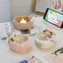 Axyaa Cute Animal Ceramic Ashtray for Home Decor and Boyfriend Gift