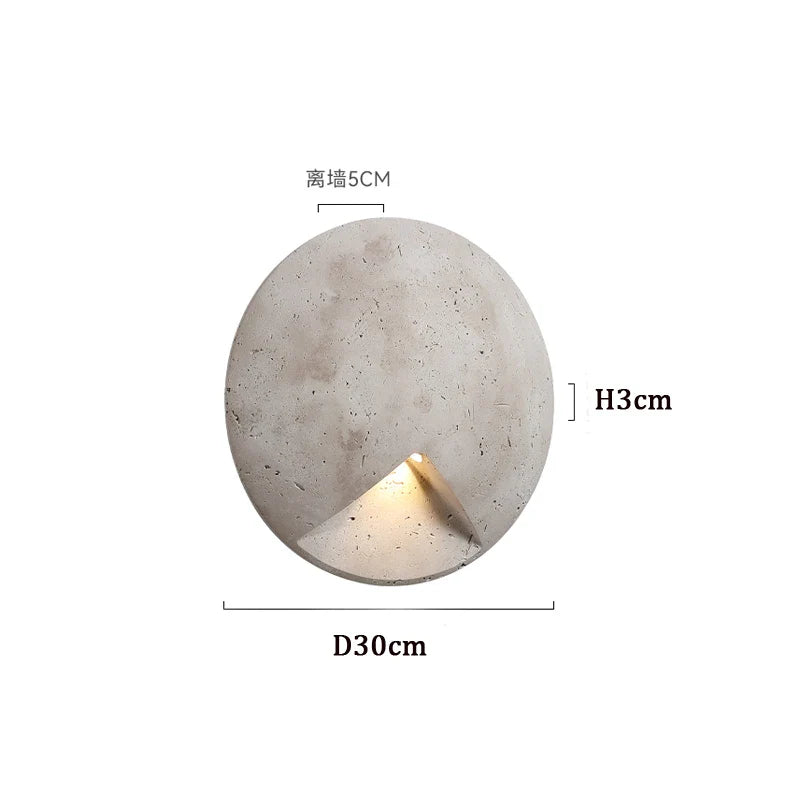 Axyaa Retro Stone Wall Sconce Light for Home Decor