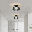 Axyaa Modern Glass LED Ceiling Light Chandelier for Home Decor