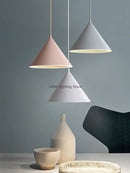 Axyaa Nordic Cone Pendant Light: 3 Lighting Modes for Dining, Kitchen, Living Room.
