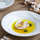 Axya Ceramic Steak Plate Solid Color Round Dish Set