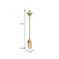 Axyaa Stainless Steel Christmas Dessert Set - Creative Cartoon Cutlery