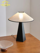 Axyaa French Medieval LED Table Lamp Solid Wood Retro Design Home Desk Light
