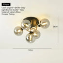 Axyaa Glass Ball LED Ceiling Light - Nordic Modern Living Room Bedroom Lighting