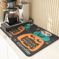 Axyaa Pumpkin Printing Silicone Coasters for Halloween Style Kitchen Décor