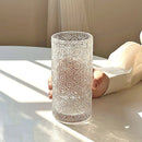 Axyaa Carved Glass Latte Coffee Cup - Ideal for Home, Restaurants, Cafes