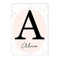 Axyaa Ballet Girl Custom Name Canvas Painting Swan Print Wall Art Nordic Posters