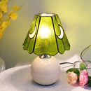 Axyaa Purple Moon Ceramic Table Lamp - Bedroom Living Room Decor
