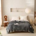 Axyaa Soft Flannel Coral Fleece Blanket - Winter Sofa & Office Nap Warmth