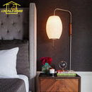 Axyaa Minimalist Silk Wall Lamp LED E27 Art Decor Sconce