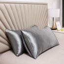 Axyaa Silky Satin Pillowcase - Solid Color, Queen/King Comfortable Pillow Cover