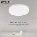 Axyaa Modern LED Circular Ceiling Light for Bedroom Living Room, Ultra-thin 18W-48W