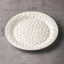 Axyaa Stone Pattern Ceramic Plate Set for Molecular Cuisine and Restaurant Tableware