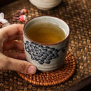 Axya Hand-Painted Ceramic Tea Cup Set for Tea and Wine Tasting