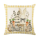Easter Bunny Eggs Pillowcase 45x45cm Linen Pillow Covers, Axyaa Home Decor Brand