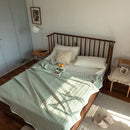 Axyaa Queen Summer Blanket: Soft Cotton Quilt, Breathable, Skin-Friendly