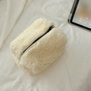 Axyaa Plush Korean Cosmetic Pouch: Large Kawaii Makeup Organizer Bag for Women.